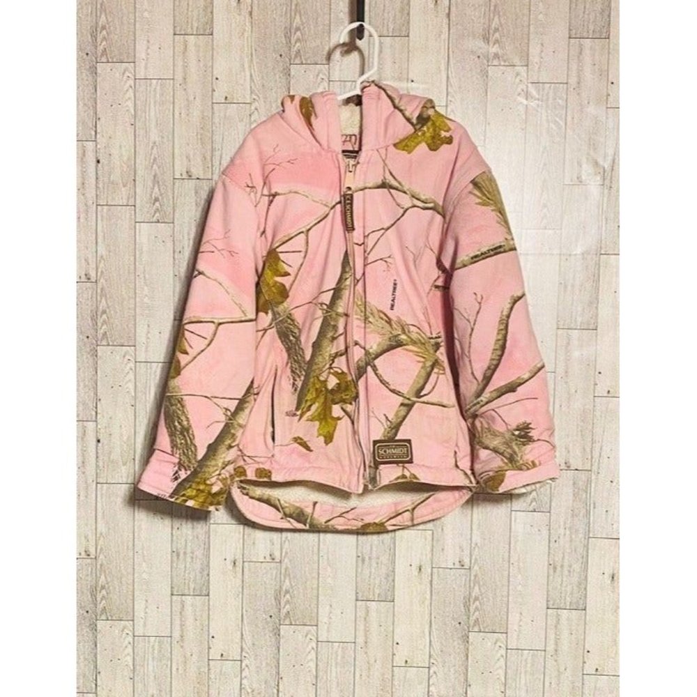 Girls Camo Winter Coat Size Small